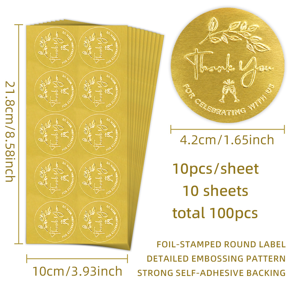 100PCS Thank You for Celebrati - Party Favor Bag recension och pris