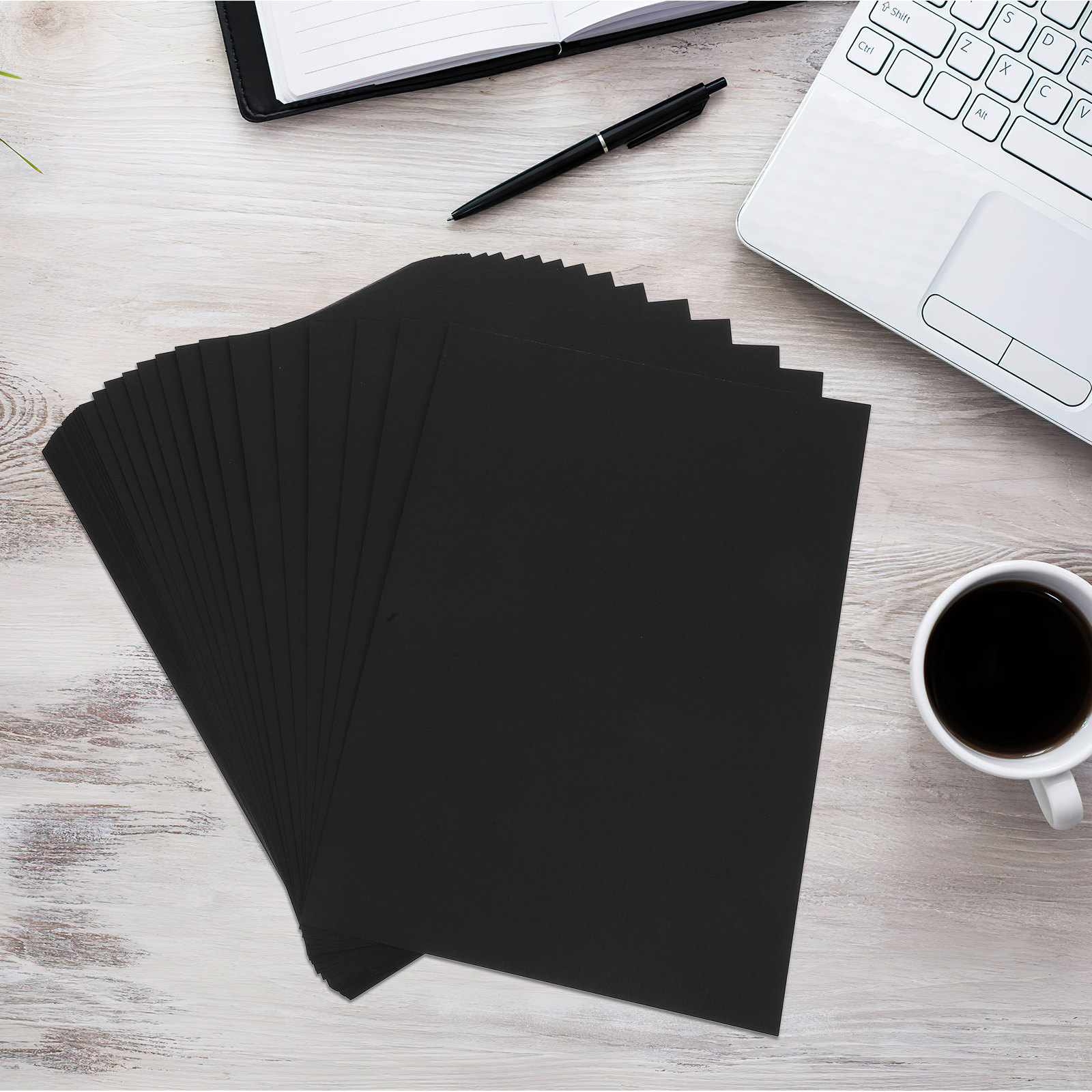 50Sheets Black Cardstock Thick - Papercraft Supply Invitation recension och pris