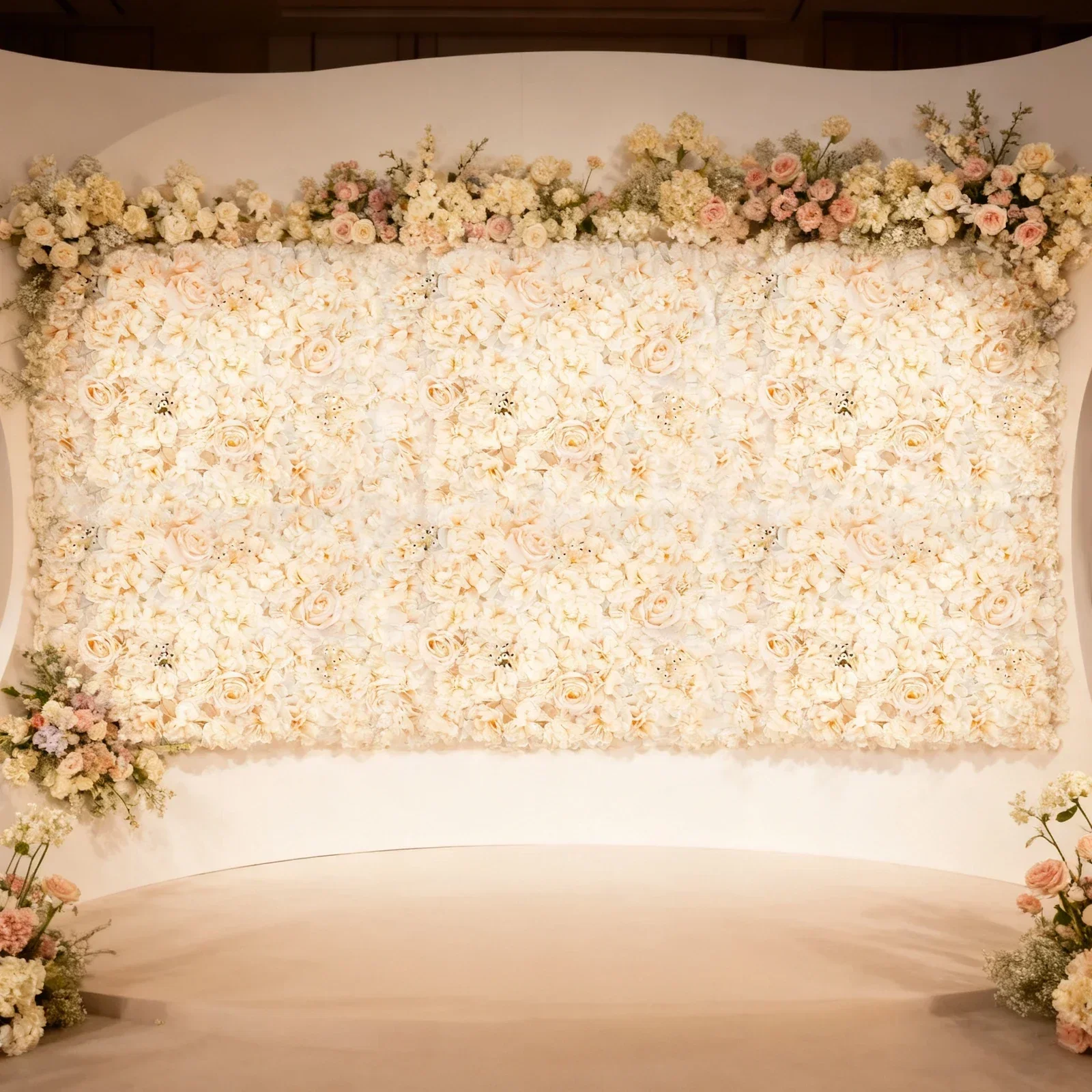 6 PCS 60*40cm Artificial Flowe - Flower Wall Panel recension och pris