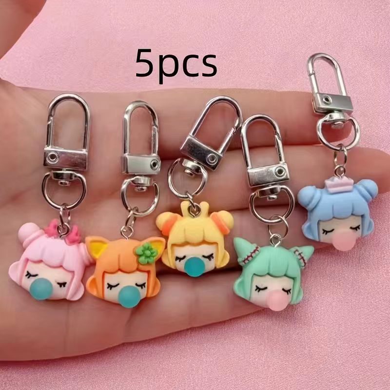 5pcs resin girl keychain, suit - Party Favor Bag recension och pris