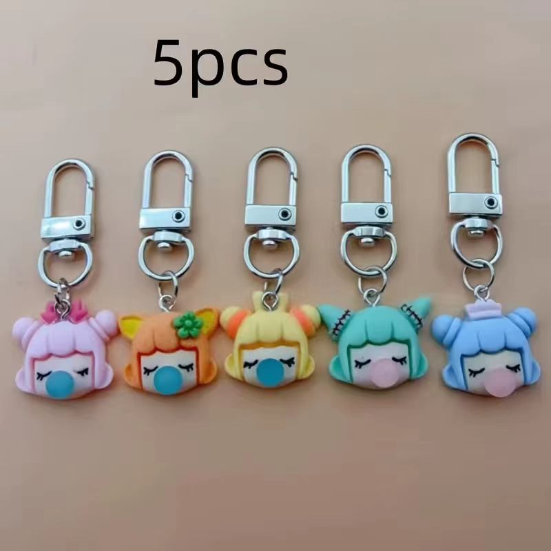 5pcs resin girl keychain, suit - Party Favor Bag recension och pris